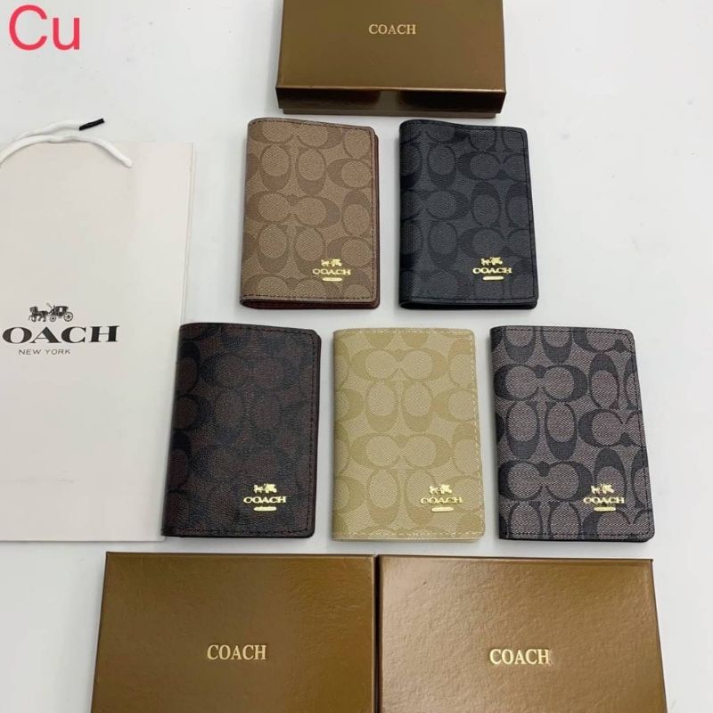 เช็คของก่อนสั่ง กระเป๋าพาสปอร์ตCOACH passport holder ซองใส่พาสปอร์ต กระเป๋าใส่พาสปอร์ต ซองหนังพาสปอร