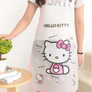 💥ลดล้างสต็อก  ซื้อ 1 ฟรี 1💥  🚌พร้อมส่ง!!!🚌  ผ้ากันเปื้อนกันน้ำ ฮัลโหลคิตตี้ Hello Kitty