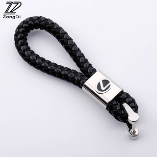 พวงกุญแจรถ  ลายโลโก้รถยนต์Braided Rope Car Keychain 3D Metal Emblem Key Rings Logo For Lexus ES300 RX330 RX300 GS300 IS250 IS200 RX400h RX450h