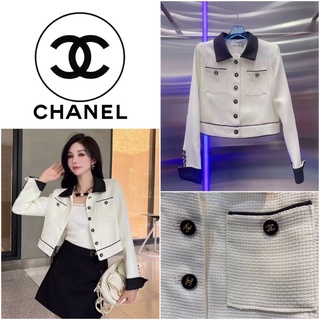 เสื้อแจ็คเก็ต CHANEL SPRING SUMMER TWEED JACKET SS2022