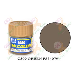 สีสูตรทินเนอร์ Mr.hobby Mr.color C310 Brown FS-30219 Semi-Gloss 10ml