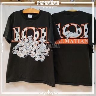 [ 101 Dalmatians ] DlSNEY ทรามวัยกับไอ้ด่าง เสื้อการ์ตูน วินเทจ papamama vintage