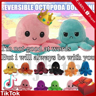 Pop It ตุ๊กตาปลาหมึก ตุ๊กายัดไส้ เปลี่ยนสีได้ ของเล่นสำหรับเด็ก Octopus Fidget Toy ของเล่น ของเล่นคลายเครียด / คริสต์มาส ของเล่น / ของเล่น ตุ๊กตาปลาหมึก ยัดไส้ พลิกเปลี่ยนสีได้ ของเล่นสำหรับเด็ก