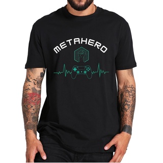 เสื้อยืด ผ้าฝ้าย แบบนิ่ม พิมพ์ลาย Metahero Scanner Crypto Game แฟชั่นฤดูร้อน สําหรับผู้ชายS-5XL