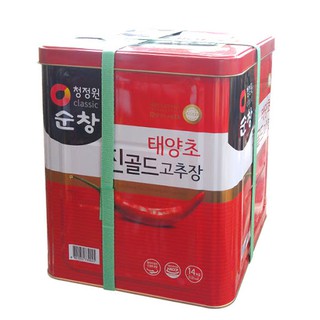 Sunchang Gochujang Hot Pepper Paste โคชูจังโกลด์ ซอสพริกเกาหลี 14 kg ของแท้ นำเข้าจากเกาหลี #ส่งฟรี