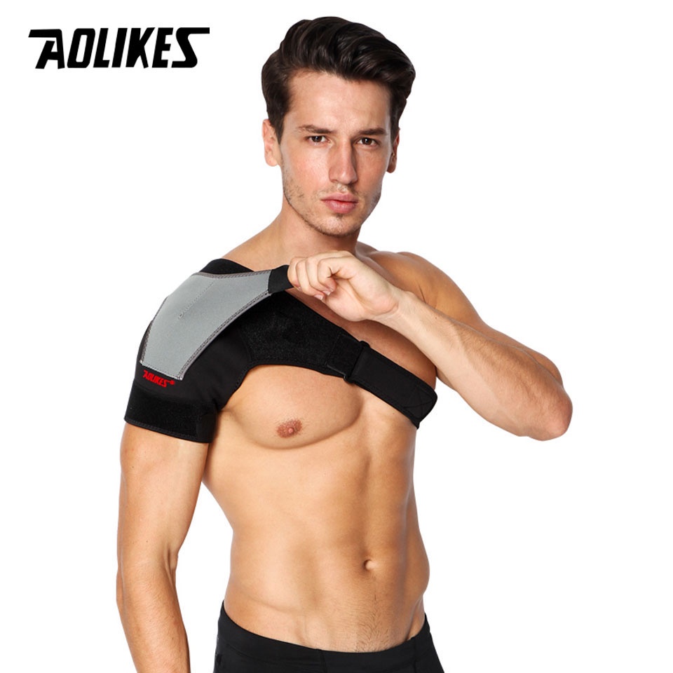 AOLIKES 1PCS Adjustable Shoulder Support Strap Brace Pad Wrap Shoulder Protector Injury Pain Relief Sprain Sports Guard - รูปที่ 5