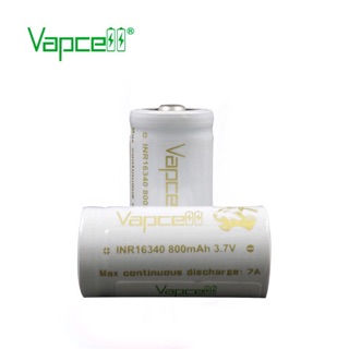 Vapcell INR16340 800mah 3.7v  ถ่านชาร์จ 16340 ถ่านVapcell (123A)