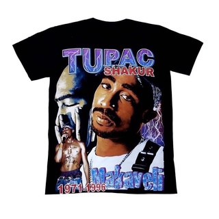 เสื้อวง 2Pac Hip Hop T-shirt เสื้อยืด 2Pac Tupac Rapper