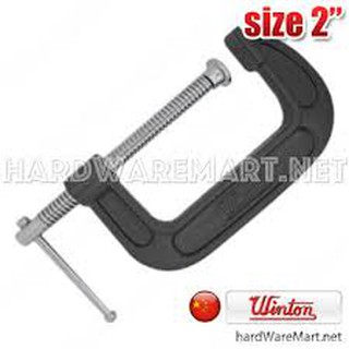 ปากกาจับชิ้นงานตัวซี 2" WINTON WT-C02 C-clamp general purpose วินตัน