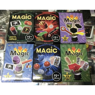 อุปกรณ์การแสดงมายากลเซ็ตกล่องเล็กสอน 3 อย่าง magic tricks