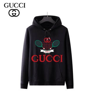 Gucci เสื้อกันหนาว มีฮู้ด ผ้าฝ้าย พิมพ์ลาย แฟชั่นสําหรับผู้ชายและผู้หญิง