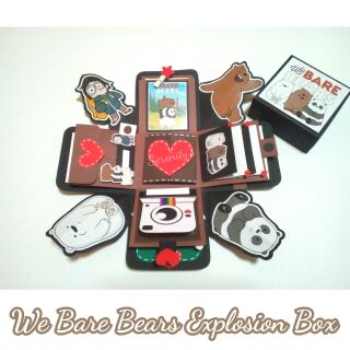 🎉🎁 We Bare Bears Explosion Box กล่องระเบิด สามหมีจอมป่วน 🐻🐼🐹