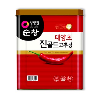 พร้อมส่ง! ชองจองวอน โกชูจังโกลด์ ซอสพริกเกาหลี 14 กิโลกรัม Chung Jung One Sunchang Gochujang Gold 14 kg