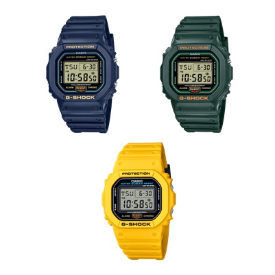 G-Shock Color Origin Tributes DW-5600RB-2,DW-5600RB-3,DW-5600REC-9,DW-5600RB,DW-5600REC