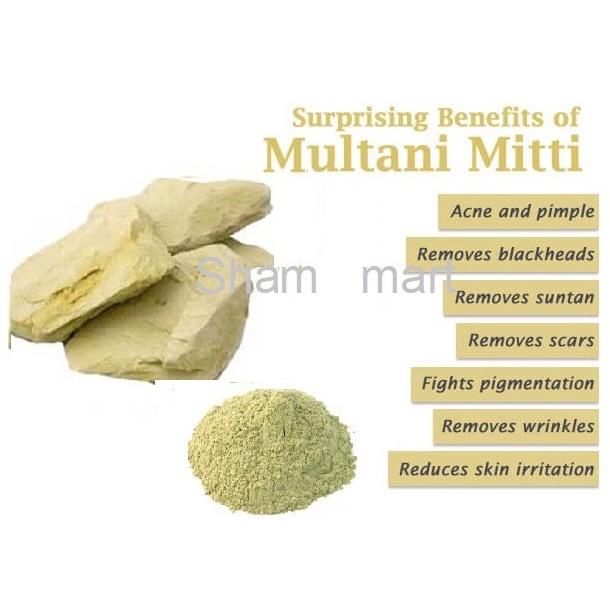 ผงเอิร์ทบริสุทธิ์- Multani Mitti 100g