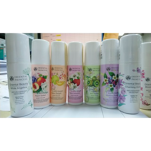 Oriental Princess ลูกกลิ้ง โอเรียนทอล พรินเซส กลุ่ม Fresh & Juicy กลิ่นผลไม้ ดอกไม้ 70ML
