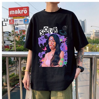 เสื้อยืด แขนสั้น คอกลม พิมพ์ลาย Olivia Rodrigo โอเวอร์ไซซ์ สวมใส่สบาย คุณภาพสูง แฟชั่นฤดูร้อน แบบสร้างสรรค์
