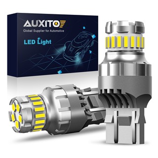 Auxito หลอดไฟ LED T20 7443 W21/5W DRL 6500K สีขาว สําหรับติดรถยนต์ 2 ชิ้น