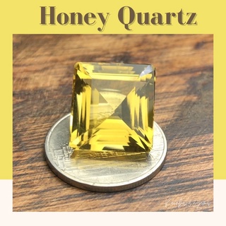 Honey Quartz (ฮันนี่ ควอร์ต) พลอยแท้ ขนาดใหญ่ พร้อมใบรับประกันสินค้าจากทางร้าน