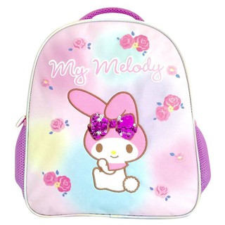 🚚💨พร้อมส่ง!! กระเป๋าเป้ ลายมายเมโลดี้ ขนาด 14 นิ้ว My Melody Backpack Size 14 IN.