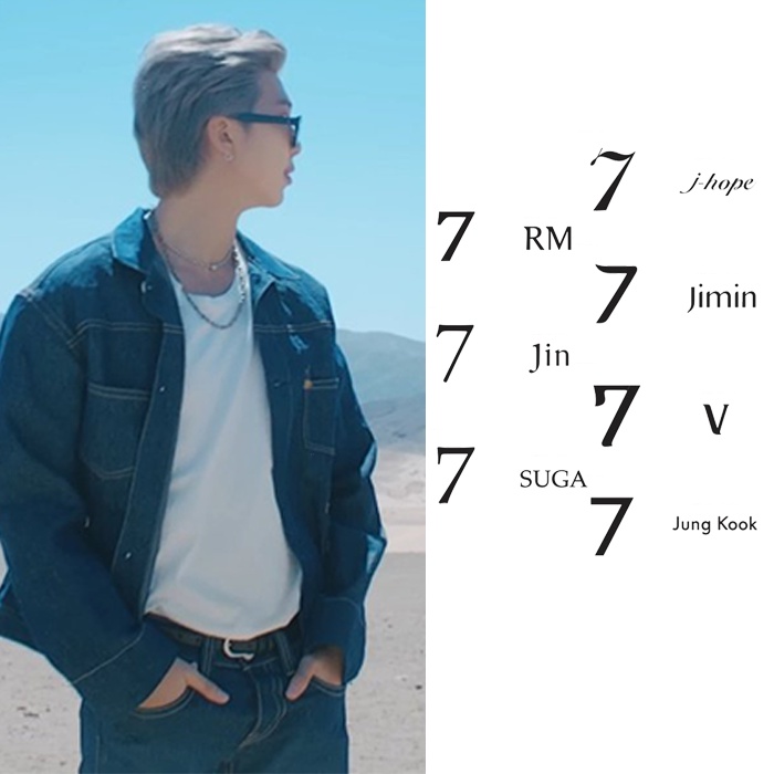 [BTS7] BTS 7 / RM / Suga / Jin / JHOPE / V / Jungkook รอยสักชั่วคราว