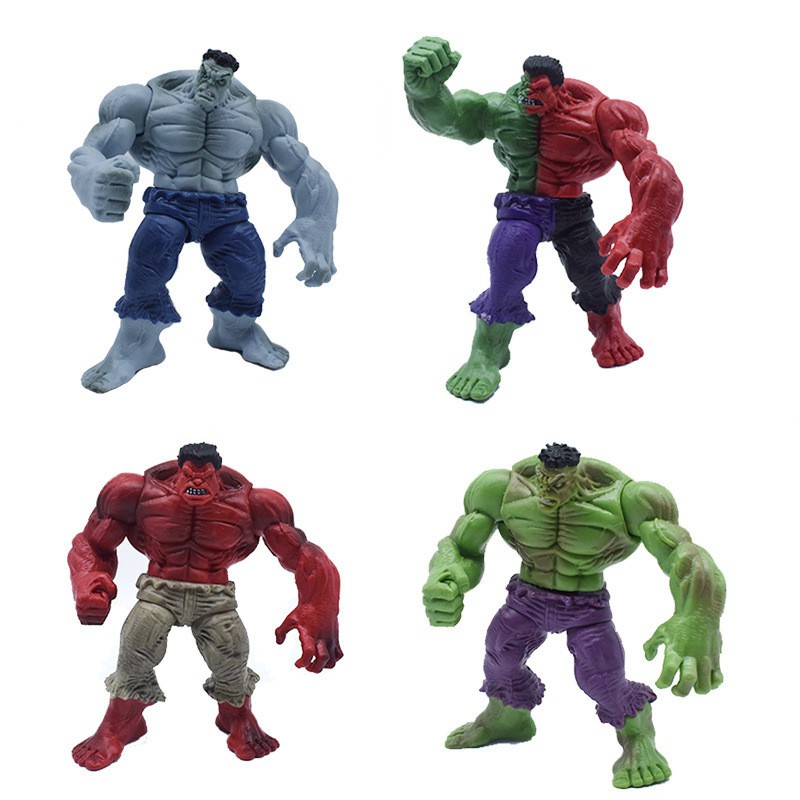 <มีจําหน่าย> 1 ชิ้น/ล็อต 12 ซม.Marvel Avengers Hulk ตุ๊กตาของเล่น PVC Superhero Hulk ของเล่นตุ๊กตาเด็กของขวัญ