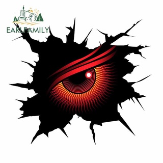 Earlfamily สติกเกอร์ ลาย Demonic Eye Looking Through A Wall Fracture ขนาด 13 ซม. x 11.6 ซม. สําหรับตกแต่งรถยนต์ DIY