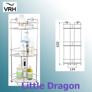 VRH ชั้นวางของเข้ามุม 3ชั้น สเตนเลส304แท้