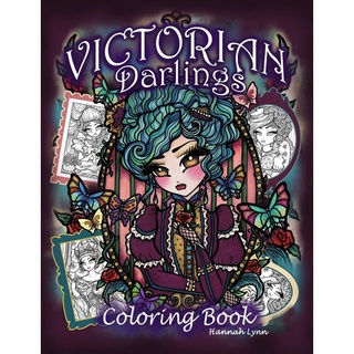 Victorian Darlings Coloring Book by Hannah Lynn