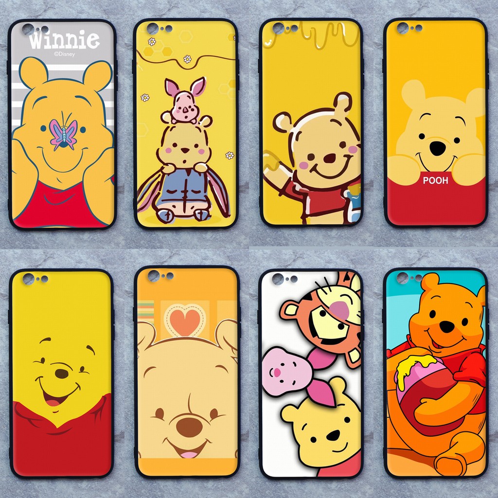 เคส  Apple  iphone 6 plus / 6s plus ใช้เคสเดียวกัน  ลายหมีพูห์  ขอบนิ่มหลังแข็ง เคสมือถือ เคสโทรศัพท์ Case