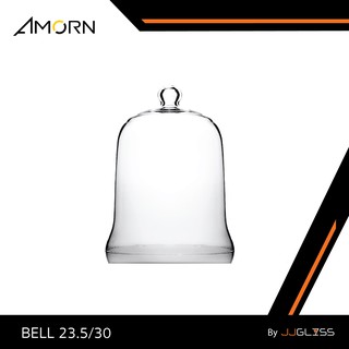 JJGLASS - ( AMORN)  BELL 23.5/30  - ครอบแก้ว แฮนด์เมด เนื้อใส