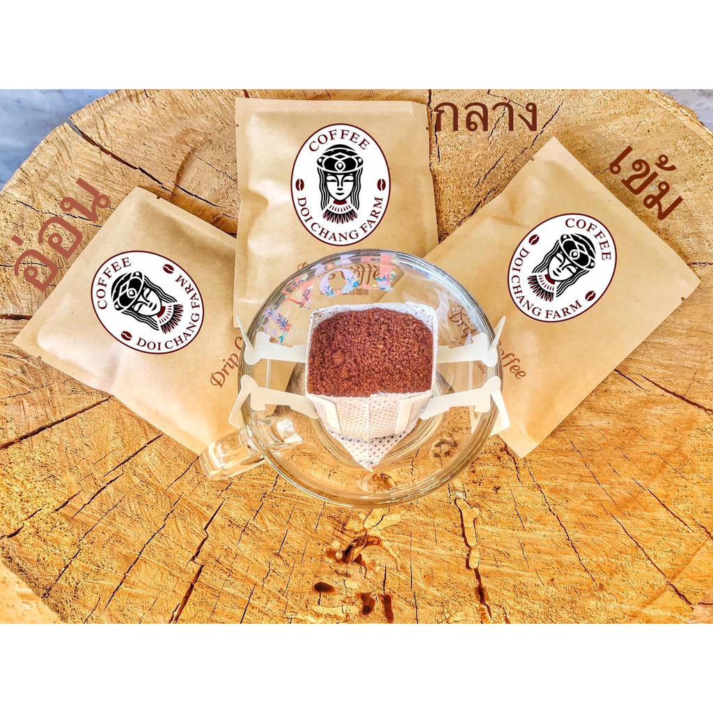 กาแฟดริป จากดอยช้าง คั่วใหม่ หอม Drip Coffee 1-5 ชิ้น