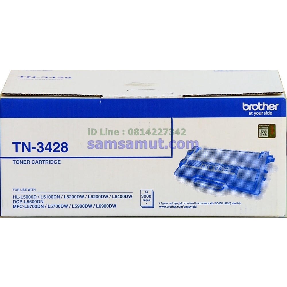 Brother TN-3428 หมึกแท้ สีดำ HL-L6400DW, MFC-L6900DW, DCP-L5600DN, MFC-L5900DW, HL-L5100DN, TN3428