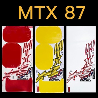 สติกเกอร์ MTX ปี 87 เคลือบเงาแท้ เหนียว ติดทน ไม่กรอบ