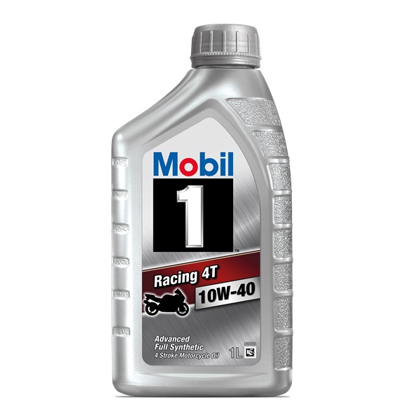MOBIL 1 RACING 4T 10W40/1L น้ํามันหล่อลื่นมอเตอร์ไซค์สังเคราะห์
