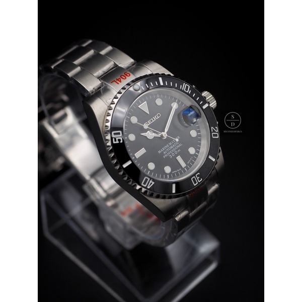 Seiko Mod Modern Black Marine Master / Submariner 🇯🇵