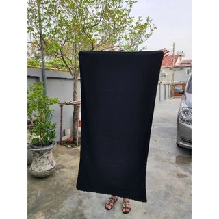 ผ้าเช็ดตัว สีดำ super black สีดำเข้ม