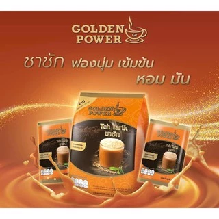 แพ็คคู่ ชาชัก ชานม ตราโกลเด้น เพาเวอร์ (Golden Power Teh Tarik 3in1) 2 ถุง