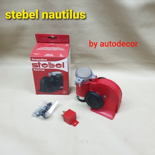 KBR sales แตรลมมอเตอร์ แตรลมไฟฟ้า สตีเบล  Stebel nautilus 12v