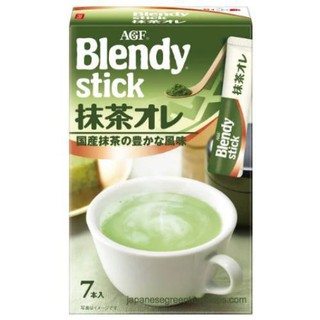 แท้ AGF Blendy Stick Matcha Latte 84 g. ชาเขียวญี่ปุ่นผสมนม พร้อมชงดื่ม