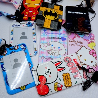 บัตรพนักงาน ที่ใส่บัตร กรอบ+สายคล้อง ป้ายชื่อ ที่ใส่บัตรพนักงาน บัตรคล้องคอ สายคล้องบัตรพนักงาน การ์ตูน