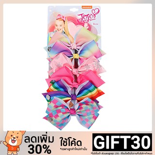 (READY STOCK) COD 6pcs JoJo Siwa โบว์ผมใหญ่เชียร์ (สีสัน)