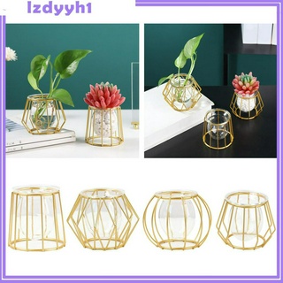 Joydiy แจกันดอกไม้โลหะ 3 D สําหรับตกแต่งบ้านและสวน Style01