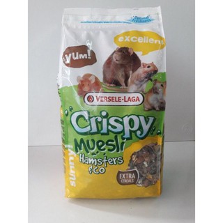 Crispy อาหารสำหรับหนูแฮมสเตอร์ ขนาด 1kg.