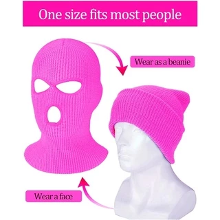 ใหม่ หมวกถักคลุม หน้ากาก สวมใส่Fashion Balaclava mask ผจญภัยกลางแจ้ง