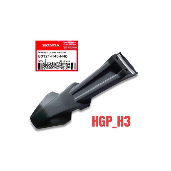 บังโคลนหลังตัวบน new cbr150R แท้ Honda AHM 80121-K45-N40