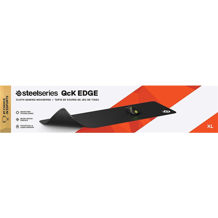 SteelSeries แผ่นรองเมาส์ เกมมิ่ง RGB รุ่น QcK Edge Size XL