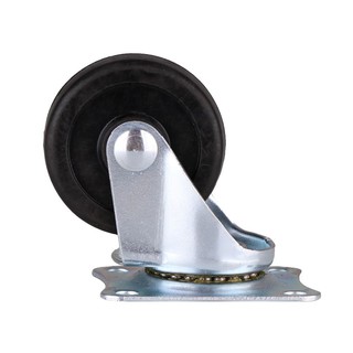 SWIVEL CASTER WHEEL 2" FITT 199050 RUBBER BLACK ลูกล้อ RUBBER BLACK FITT แป้นหมุน 2 นิ้ว 199050 ลูกล้อ อะไหล่เฟอร์นิเจอร