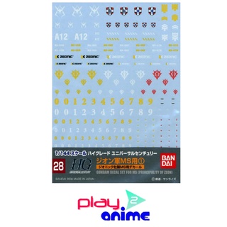 Bandai GUNDAM DECAL 28 HGUC MULTIUSE - ZEON MS 1