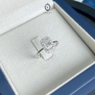 Venita Diamonds แหวนเพชร ทรงเหลี่ยมEmerald cut